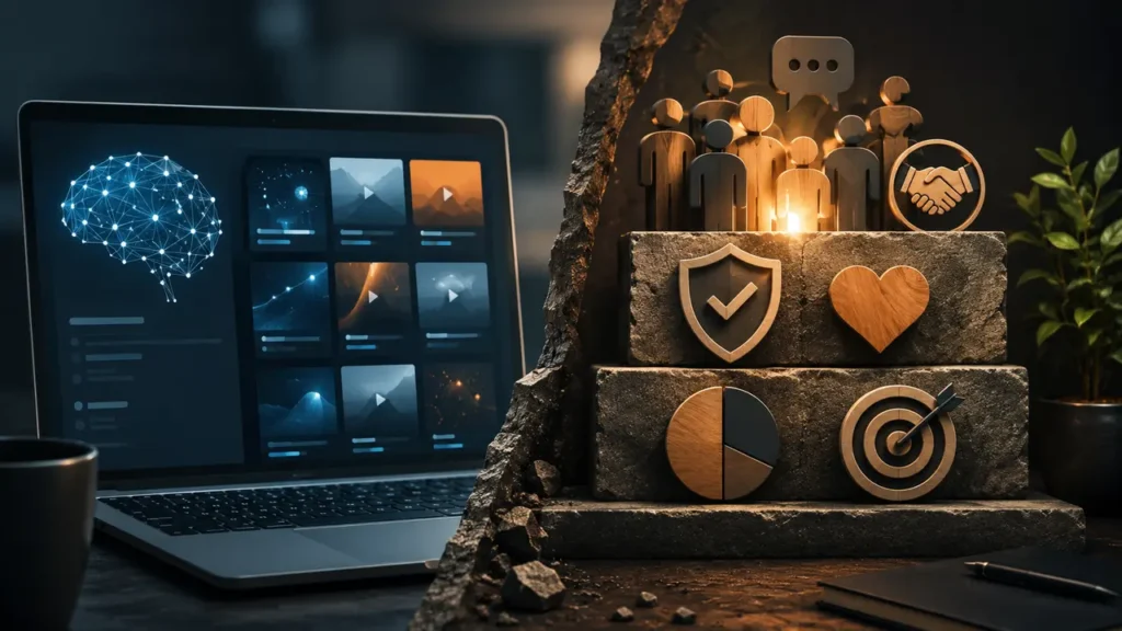 Curso criado com inteligência artificial apoiado por estratégia de negócio