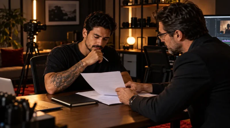 Criador analisa contrato de gestão antes de assinar