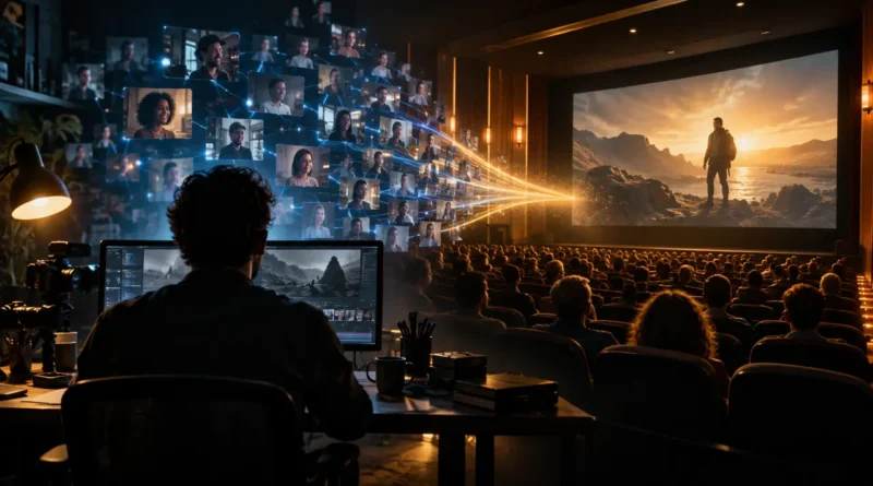 Criador conecta sua audiência digital a uma sala de cinema