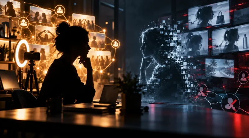Identidade digital de criador sendo copiada por inteligência artificial