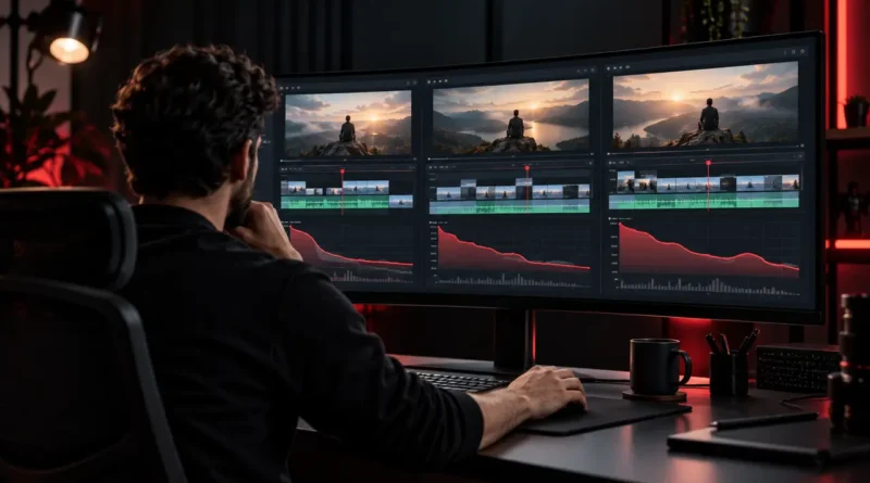 Editor compara três versões de vídeo com curvas de retenção
