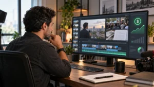 Criador revisa vídeo e indicadores de monetização no YouTube